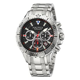 腕時計 ノーティカ メンズ Nautica Men's NST Chrono Stainless Steel Bracelet Watch (Model: NAPNSF204)腕時計 ノーティカ メンズ