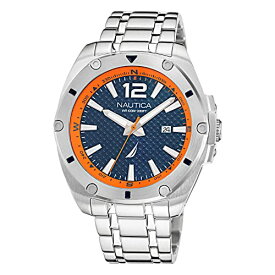 腕時計 ノーティカ メンズ Nautica Men's NAPTCS220 Tin Can Bay Grey/Blue & Orange/SST Bracelet Watch腕時計 ノーティカ メンズ