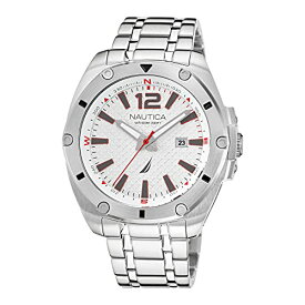 腕時計 ノーティカ メンズ Nautica Men's NAPTCS221 Tin Can Bay Grey/White/SST Bracelet Watch腕時計 ノーティカ メンズ