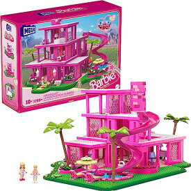 バービー バービー人形 Mega Barbie The Movie Building Toys for Adults, DreamHouse Replica with 1795 Pieces, Barbie and Ken Micro-Dolls and Accessories, for Collectorsバービー バービー人形