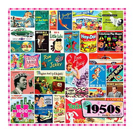 ジグソーパズル 海外製 アメリカ Re-Marks 1950s Pop Culture Puzzle, 1000-Piece Puzzle for All Ages, Family Jigsaw Puzzleジグソーパズル 海外製 アメリカ