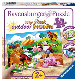 ジグソーパズル 海外製 アメリカ Ravensburger 05609 My First Outdoor Puzzle Love Farm Animals, Greyジグソーパズル 海外製 アメリカ