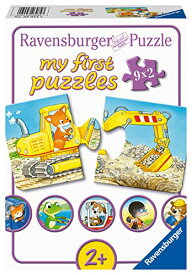 ジグソーパズル 海外製 アメリカ Ravensburger Puzzle Ravensburger 03074 Animal Construction Site Children's Puzzle 03074 Animals 9 x 2 Pieces My First Puzzle for Children from 2 Years Yellowジグソーパズル 海外製 アメリカ