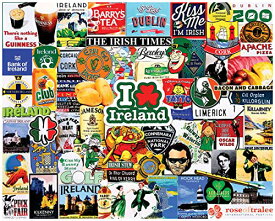 ジグソーパズル 海外製 アメリカ White Mountain - I Love Ireland, 1000 Piece Jigsaw Puzzle, Ireland Puzzleジグソーパズル 海外製 アメリカ