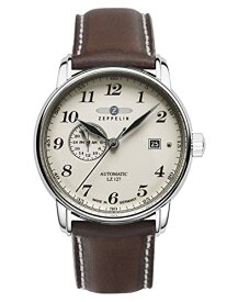 腕時計 ツェッペリン メンズ ゼッペリン ドイツ Zeppelin LZ127 GRAF Series Men's Watch with Leather Strap Automatic 24 Hours Date 8668, Silver/Dark Brown, Strap腕時計 ツェッペリン メンズ ゼッペリン ドイツ