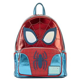 ラウンジフライ アメリカ 日本未発売 バッグ コラボ Loungefly Marvel Metallic Spider-Man Cosplay Mini Backpackラウンジフライ アメリカ 日本未発売 バッグ コラボ