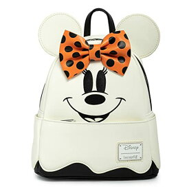 ラウンジフライ アメリカ 日本未発売 バッグ コラボ Loungefly Disney Ghost Minnie Mouse Glow in the Dark Cosplay Womens Double Strap Shoulder Bag Purseラウンジフライ アメリカ 日本未発売 バッグ コラボ