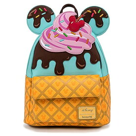 ラウンジフライ アメリカ 日本未発売 バッグ コラボ Loungefly Disney Mickey and Minnie Mouse Sweets Ice Cream Womens Double Strap Shoulder Bag Purseラウンジフライ アメリカ 日本未発売 バッグ コラボ