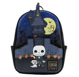 ラウンジフライ アメリカ 日本未発売 バッグ コラボ Loungefly Disney NBC Jack Skellington House Mini Backpack Navyラウンジフライ アメリカ 日本未発売 バッグ コラボ