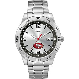 腕時計 タイメックス メンズ Timex Tribute Men's NFL Citation 42mm Watch ? San Francisco 49ers with Stainless Steel Expansion Band腕時計 タイメックス メンズ