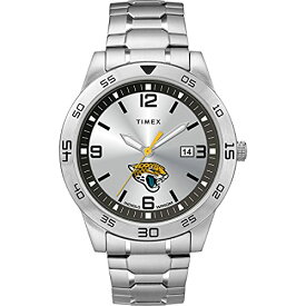 腕時計 タイメックス メンズ Timex Tribute Men's NFL Citation 42mm Watch ? Jacksonville Jaguars with Stainless Steel Expansion Band腕時計 タイメックス メンズ
