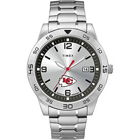 腕時計 タイメックス メンズ Timex Tribute Men's NFL Citation 42mm Watch ? Kansas City Chiefs with Stainless Steel Expansion Band腕時計 タイメックス メンズ