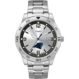 腕時計 タイメックス メンズ Timex Tribute Men's NFL Citation 42mm Watch ? Carolina Panthers with Stainless Steel Expansion Band腕時計 タイメックス メンズ