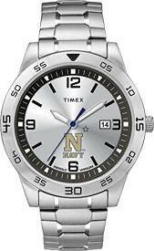 腕時計 タイメックス メンズ Timex Tribute Men's Collegiate Citation 42mm Watch ? Navy Midshipmen with Stainless Steel Expansion Band腕時計 タイメックス メンズ