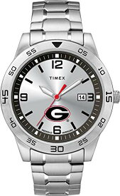 腕時計 タイメックス メンズ Timex Tribute Men's Collegiate Citation 42mm Watch ? Georgia Bulldogs with Stainless Steel Expansion Band腕時計 タイメックス メンズ