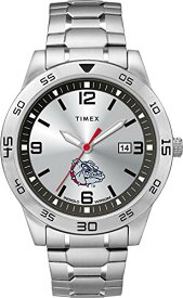 腕時計 タイメックス メンズ Timex Tribute Men's Collegiate Citation 42mm Watch ? Gonzaga Bulldogs with Stainless Steel Expansion Band腕時計 タイメックス メンズ