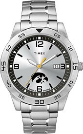 腕時計 タイメックス メンズ Timex Tribute Men's Collegiate Citation 42mm Watch ? Iowa Hawkeyes with Stainless Steel Expansion Band腕時計 タイメックス メンズ