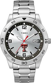 腕時計 タイメックス メンズ Timex Tribute Men's Collegiate Citation 42mm Watch ? Texas Tech Red Raiders with Stainless Steel Expansion Band腕時計 タイメックス メンズ
