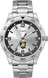 腕時計 タイメックス メンズ Timex Tribute Men's Collegiate Citation 42mm Watch ? Army Black Knights with Stainless Steel Expansion Band腕時計 タイメックス メンズ