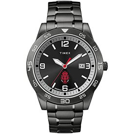 腕時計 タイメックス メンズ Timex Tribute Men's Collegiate Acclaim 42mm Watch ? Arkansas Razorbacks with Black Stainless Steel Expansion Band腕時計 タイメックス メンズ
