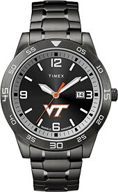 腕時計 タイメックス メンズ Timex Tribute Men's Collegiate Acclaim 42mm Watch ? Virginia Tech Hokies with Black Stainless Steel Expansion Band腕時計 タイメックス メンズ