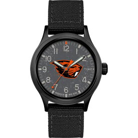 腕時計 タイメックス メンズ Timex Men's Collegiate Scout 40mm Watch ? Oregon State Beavers with Black Fabric Strap腕時計 タイメックス メンズ