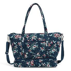 ヴェラブラッドリー ベラブラッドリー アメリカ フロリダ州マイアミ 日本未発売 Vera Bradley Women's Cotton Deluxe Travel Tote Travel Bag, Rose Toile - Recycled Cotton, One Sizeヴェラブラッドリー ベラブラッドリー アメリカ フロリダ州マイアミ 日本未発売