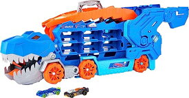 ホットウィール マテル ミニカー ホットウイール Hot Wheels City Toy Car Track Set Ultimate T-Rex Transporter, Dinosaur Hauler for 20+ Vehicles, Transforms into Dino, Lights & Soundsホットウィール マテル ミニカー ホットウイール