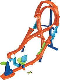 ホットウィール マテル ミニカー ホットウイール Hot Wheels Toy Car Track Set with Figure-8 Jump & 1:64 Scale Car, 2-ft Tall Track, Connects to Other Setsホットウィール マテル ミニカー ホットウイール