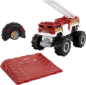 ホットウィール マテル ミニカー ホットウイール Hot Wheels RC Monster Trucks HW 5-Alarm 1:24 Scale, Remote-Control Vehicle with All-Terrain Tires & All-Wheel Drive, Toy for Kids 4 Years Old & Upホットウィール マテル ミニカー ホットウイール