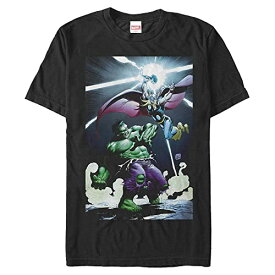 Tシャツ キャラクター ファッション トップス 海外モデル Marvel Big & Tall Classic Thor Smash Men's Tops Short Sleeve Tee Shirt, Black, X-LargeTシャツ キャラクター ファッション トップス 海外モデル