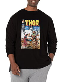 Tシャツ キャラクター ファッション トップス 海外モデル Marvel Big & Tall Classic Thor Elemental Men's Tops Short Sleeve Tee Shirt, Black, LargeTシャツ キャラクター ファッション トップス 海外モデル