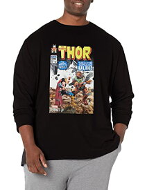 Tシャツ キャラクター ファッション トップス 海外モデル Marvel Big & Tall Classic Thor Elemental Men's Tops Short Sleeve Tee Shirt, Black, XX-LargeTシャツ キャラクター ファッション トップス 海外モデル