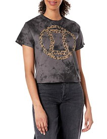 Tシャツ キャラクター ファッション トップス 海外モデル Marvel Universe Widow Icon Leopard Fill Women's Fast Fashion Short Sleeve Tee Shirt, Black/Charcoal, LargeTシャツ キャラクター ファッション トップス 海外モデル