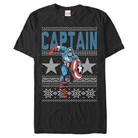 Tシャツ キャラクター ファッション トップス 海外モデル Marvel Big & Tall Classic Ugly Captain Men's Tops Short Sleeve Tee Shirt, Black, X-LargeTシャツ キャラクター ファッション トップス 海外モデル