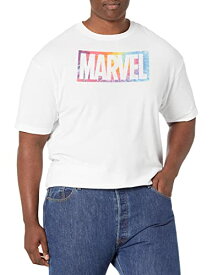 Tシャツ キャラクター ファッション トップス 海外モデル Marvel Big & Tall Classic Brick Tie-Dye Men's Tops Short Sleeve Tee Shirt, White, X-LargeTシャツ キャラクター ファッション トップス 海外モデル