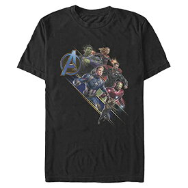 Tシャツ キャラクター ファッション トップス 海外モデル Marvel Big & Tall Avengers Assemble Men's Tops Short Sleeve Tee Shirt, Black, 5X-LargeTシャツ キャラクター ファッション トップス 海外モデル