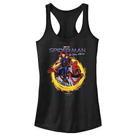 Tシャツ キャラクター ファッション トップス 海外モデル Marvel womens Spider-man No Way Home Made Up Names Slim Fit, Scoop Hem Racerback Tank T Shirt, Black, X-Small USTシャツ キャラクター ファッション トップス 海外モデル