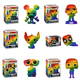 ファンコ FUNKO フィギュア 人形 アメリカ直輸入 Funko Pop! Pride Set of 6 Rainbow: Stitch, Tine Belcher, Stormtrooper, Deadpool, Mickey Mouse and Wall-Eファンコ FUNKO フィギュア 人形 アメリカ直輸入