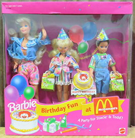 バービー バービー人形 チェルシー スキッパー ステイシー barbie birth548 Barbie Birthday Fun at McDonald's - A party for Stacie & Todd (1993)バービー バービー人形 チェルシー スキッパー ステイシー barbie birth548