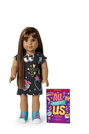 アメリカンガールドール 赤ちゃん おままごと ベビー人形 American Girl Truly Me 18-inch Doll #122 with Brown Eyes, Dark-Brown Hair w/Highlights, Tan Skin, T-shirt Dress, For Ages 6+アメリカンガールドール 赤ちゃん おままごと ベビー人形