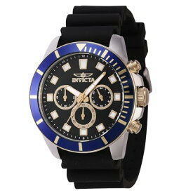 腕時計 インヴィクタ インビクタ メンズ Invicta Men's Pro Diver 45mm Silicone Chronograph Quartz Watch, Black (Model: 46082)腕時計 インヴィクタ インビクタ メンズ