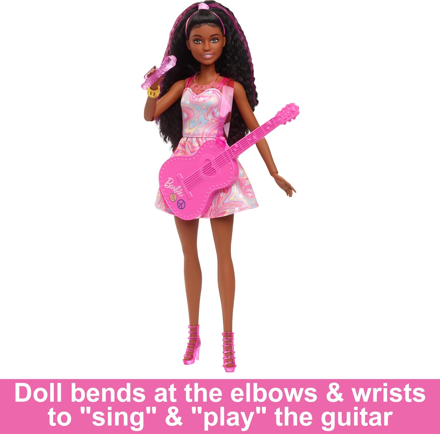 バービー バービー人形 Barbie 65th Anniversary Doll & 10 Accessories, Pop Star Set  with Brunette Singer Doll, Stage with Moving Feature & Moreバービー バービー人形 |