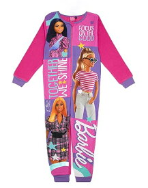 バービー バービー人形 Barbie Girls Onesie | Young Ladies Pink All in One Sleepsuit Pyjamas | Together We Shine Character Bodysuit PJsバービー バービー人形