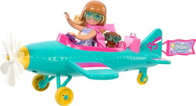 バービー バービー人形 Barbie Chelsea Can Be… Doll & Plane Playset, 2-Seater Aircraft with Spinning Daisy Propellor & 7 Accessories, Including Puppy & Stickersバービー バービー人形