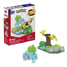 メガブロック メガコンストラックス 組み立て 知育玩具 Mega Pokemon Action Figure Building Toys Set for Kids, Bulbasaur's Forest Fun with 82 Pieces, 1 Poseable Character, Age 9+ Years Gift Ideaメガブロック メガコンストラックス 組み立て 知育玩具