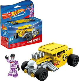 メガブロック メガコンストラックス 組み立て 知育玩具 MEGA Hot Wheels Bone Shaker Racecar Building Set with 111 Pieces with Micro Figure Driver Figure, Toy Gift Set for Ages 5 and Upメガブロック メガコンストラックス 組み立て 知育玩具