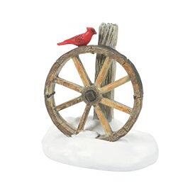 デパートメント56 Department 56 置物 インテリア 海外モデル Department 56 Accessories for Village Collections Cardinal Sitting on Christmas Wagon Wheel Figurine, 2.5 Inch, Multicolorデパートメント56 Department 56 置物 インテリア 海外モデル