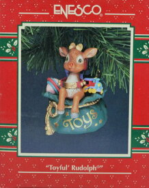 エネスコ Enesco 置物 インテリア 海外モデル アメリカ Enesco "Toyful' Rudolph" Ornament Production 1992, 1993エネスコ Enesco 置物 インテリア 海外モデル アメリカ