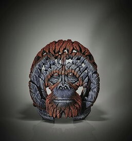 エネスコ Enesco 置物 インテリア 海外モデル アメリカ Enesco Edge Sculpture Orangutan Head Bust Animal Figurine, 16.15 Inch, Orangeエネスコ Enesco 置物 インテリア 海外モデル アメリカ